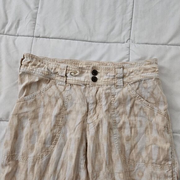 Patagonia Island Hemp Pants Womens 4 Capris Flowy Wide Leg Organic Cotton - Picture 5 of 10